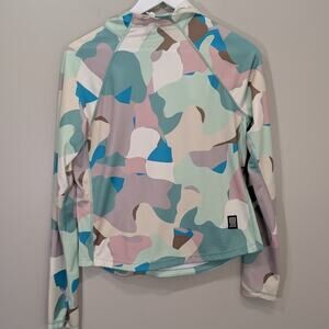 Topo Designs Women's River Hoodie Multi Camouflage Zip Pocket - Size S